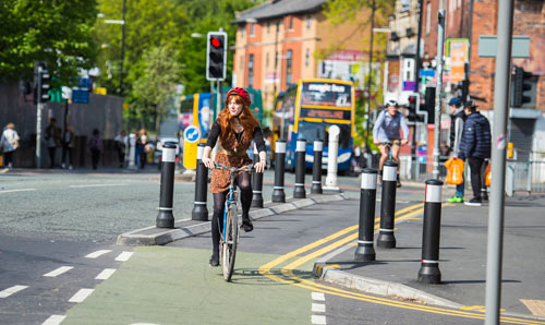 Bicycles on Oxford Road