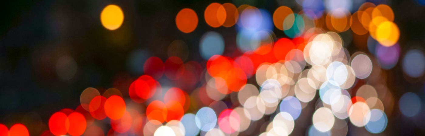 Abstract image of blurred head and tail lights